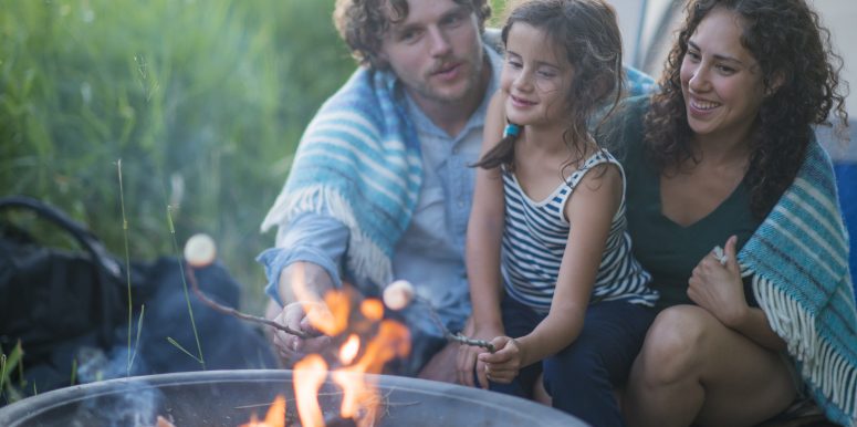 nuitée de camping dans la cour