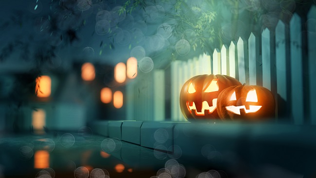décorations halloween citrouilles lanternes