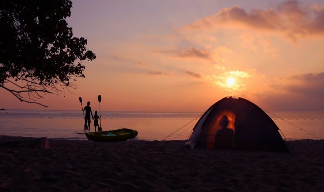 camping sur plage en Ontario