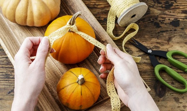 citrouilles décorée