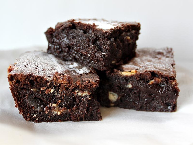 Brownies de Noël aux fèves noires