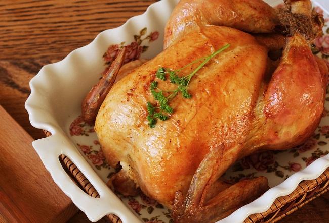 Poulet au beurre et aux herbes