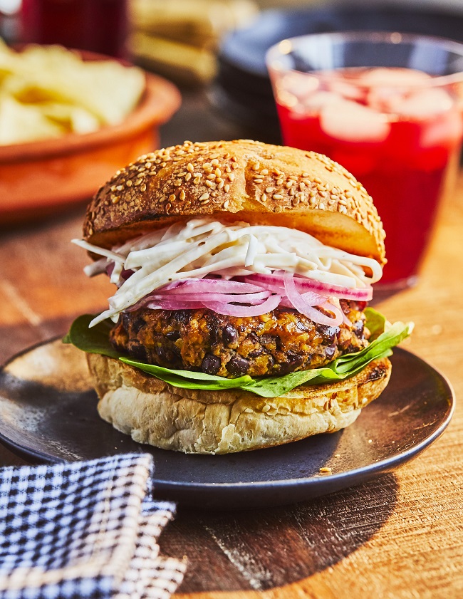 2. Végé burger au tempeh BBQ 