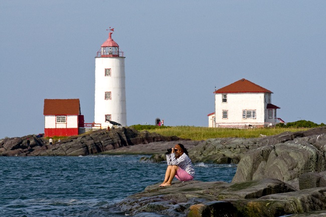 Phare de l'Île Verte dans le Bas-Saint-Laurent