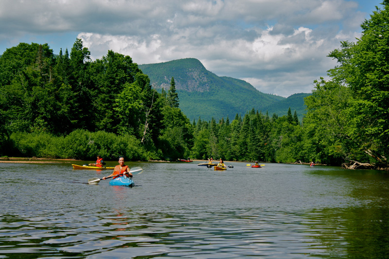 kayak famille vallee bras du nord
