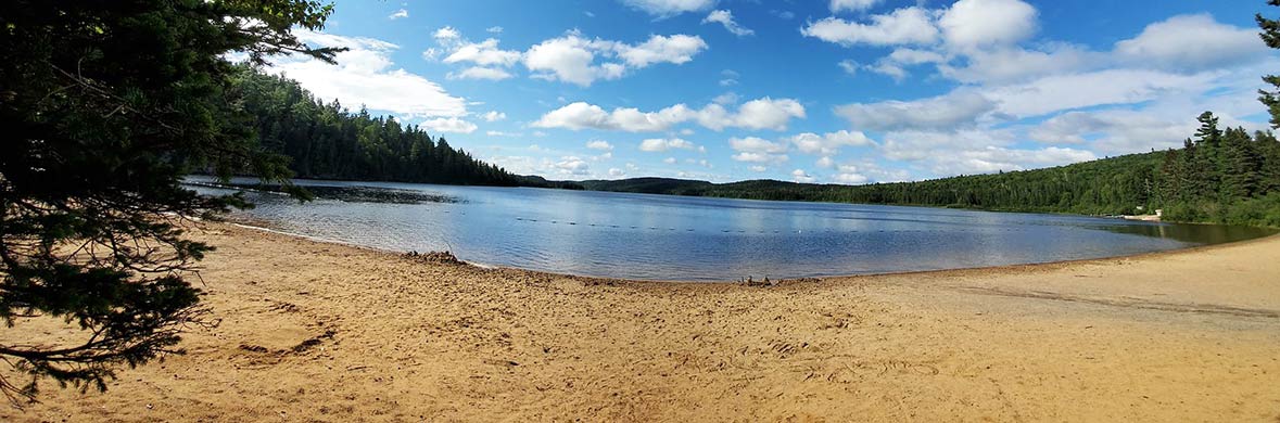 plage lac edouard parc national mauricie