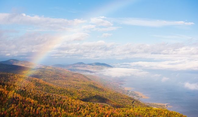 Le Massif de Charlevoix en automne - Crédit Tourisme Charlevoix, Francis Gagnon