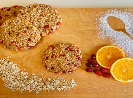 Galettes aux canneberges et pépites de chocolat 