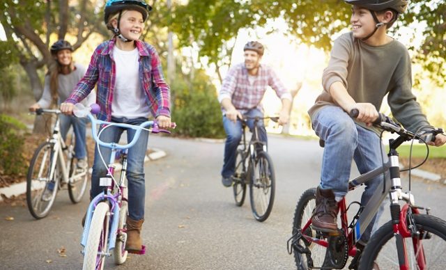 famille a velo