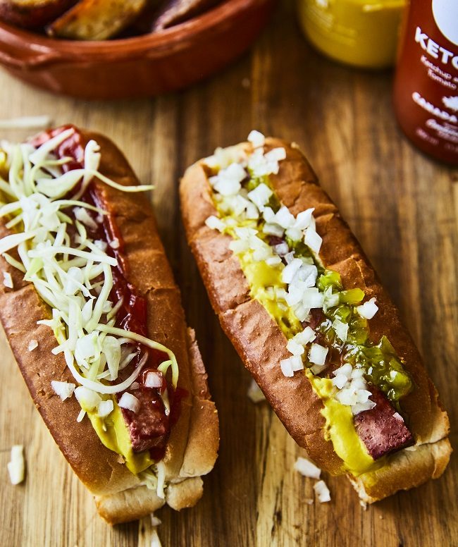 Recette fast food santé: hot-dog végé all dressed