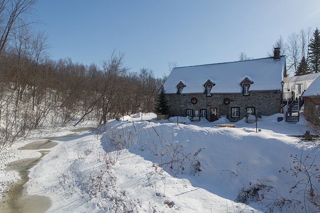 moulin michel, becancour, hiver