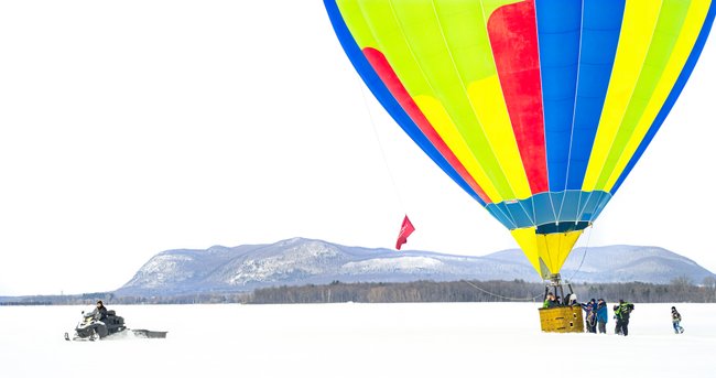 mongolfiere hiver