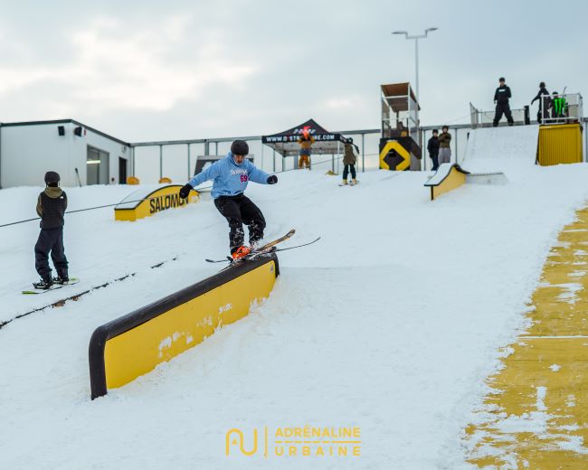ski alpin, planche a neige modules parc a neige