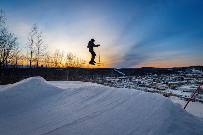 saut en ski alpin