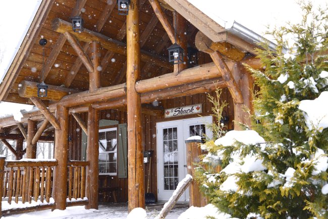maison en bois rond