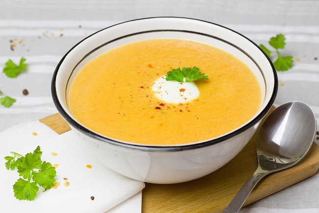    Potage à la carotte et au gingembre