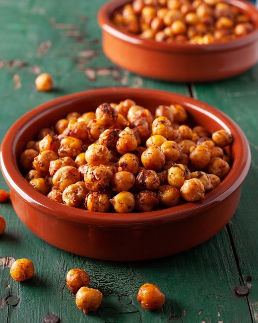 Pois chiches à la lime et au piment doux