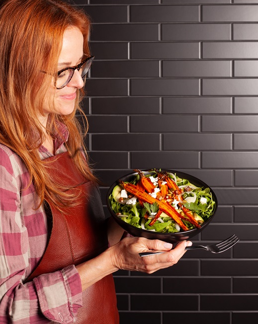 Salade de carottes grillées, avocat et féta