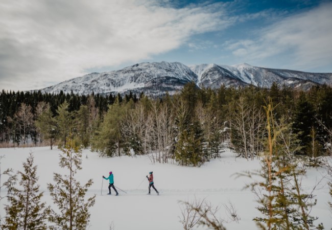 gens en ski de fond 